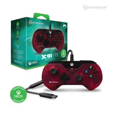 X91 Wired Controller - Officially Licensed By Xbox (Ruby Red) - Hyperkin