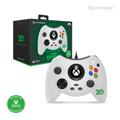 Hyperkin Duke Wired Controller  (Xbox 20th Anniversary Limited Edition) (White) - Officially Licensed by Xbox