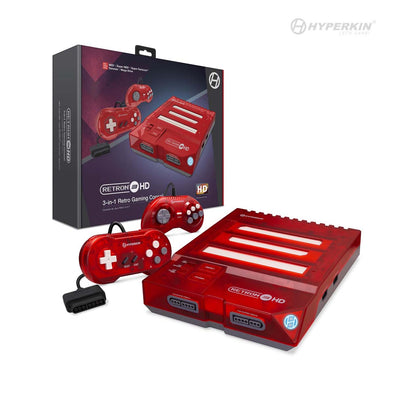 RetroN 3 HD 3-in-1 Retro Gaming Console (Jasper Red) - Hyperkin