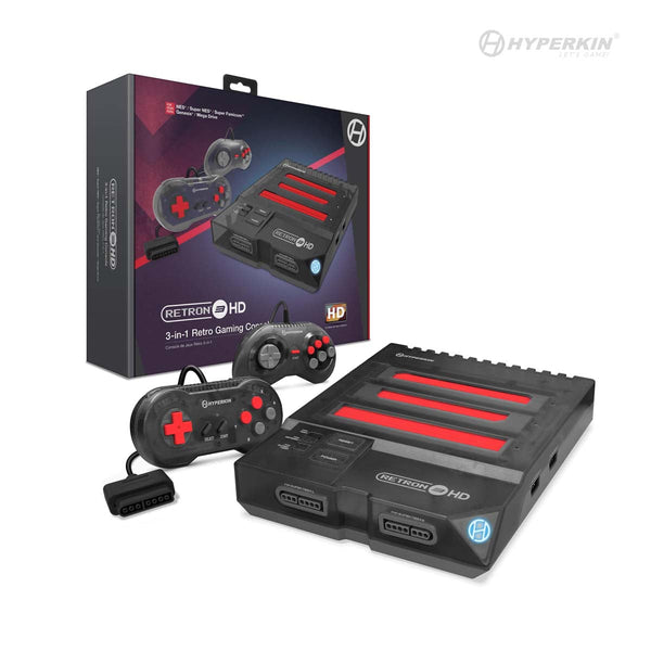 RetroN 3 HD 3-in-1 Retro Gaming Console (Space Black) - Hyperkin